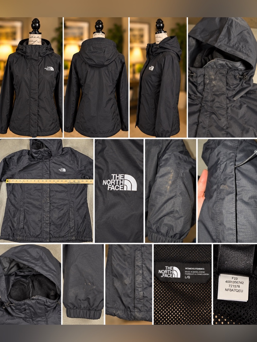 The North Face Resolve 2 DryVent Rain Jacket Black Women’s Large